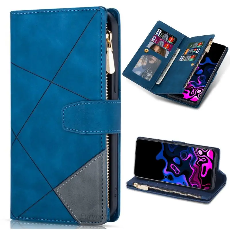 

Чехол-кошелек на молнии для Xiaomi Redmi Note 10 Pro 10s 9 9T MI 11T Pro 10T 11 откидной кожаный чехол-подставка для карт POCO X3 NFC