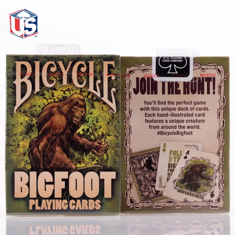 1 колода велосипед BigFoot игральные карты размер покера USPCC волшебные Новые