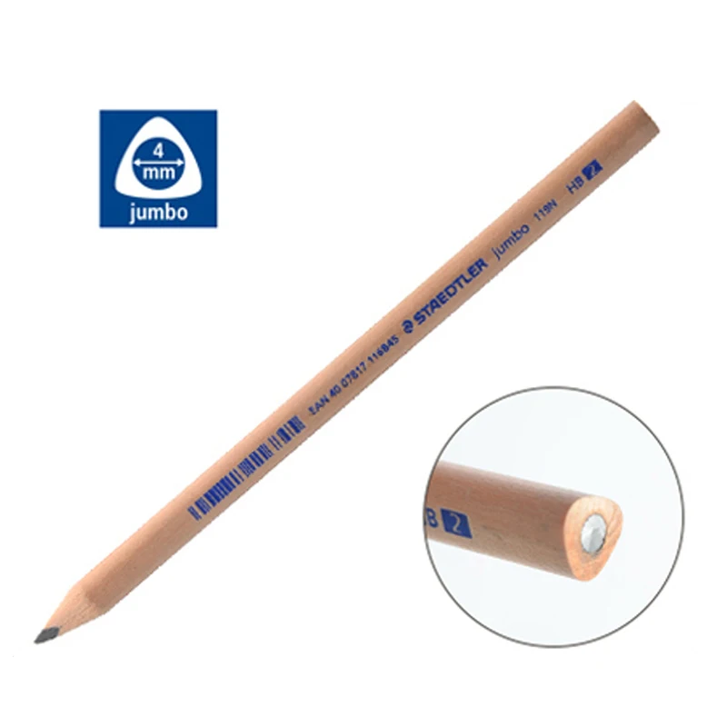 STAEDTLER карандаш 119N HB | 2B толстый стержень треугольный легко захватывается