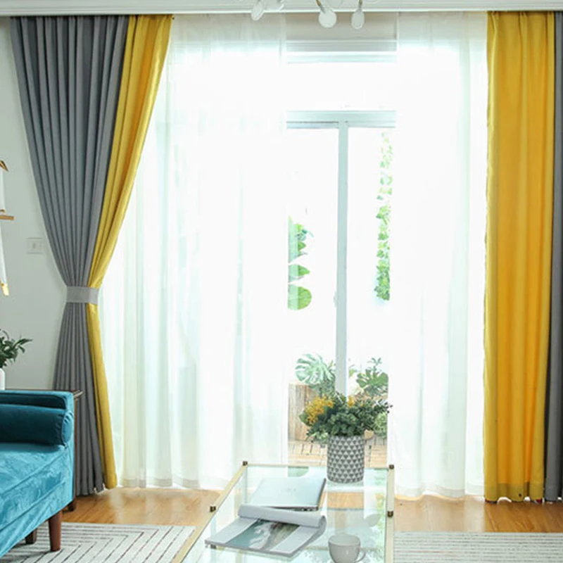 Modern Blackout Curtains for Living Room Bedroom Window Treatment Drapes Solid Finished 1 panel | Дом и сад