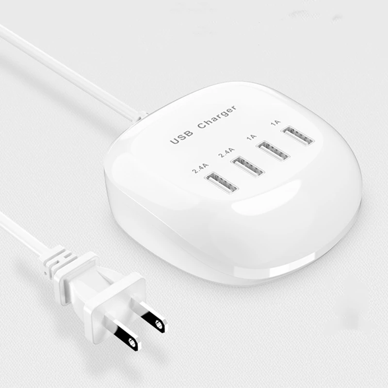Умное зарядное устройство с 4 Usb-портами и поддержкой быстрой зарядки |