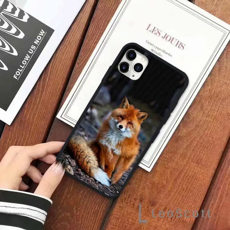 

red fox cute animal Phone Case for iPhone 11 12 pro XS MAX 8 7 6 6S Plus X 5S SE 2020 XR Soft Silicone Shell Cover Funda