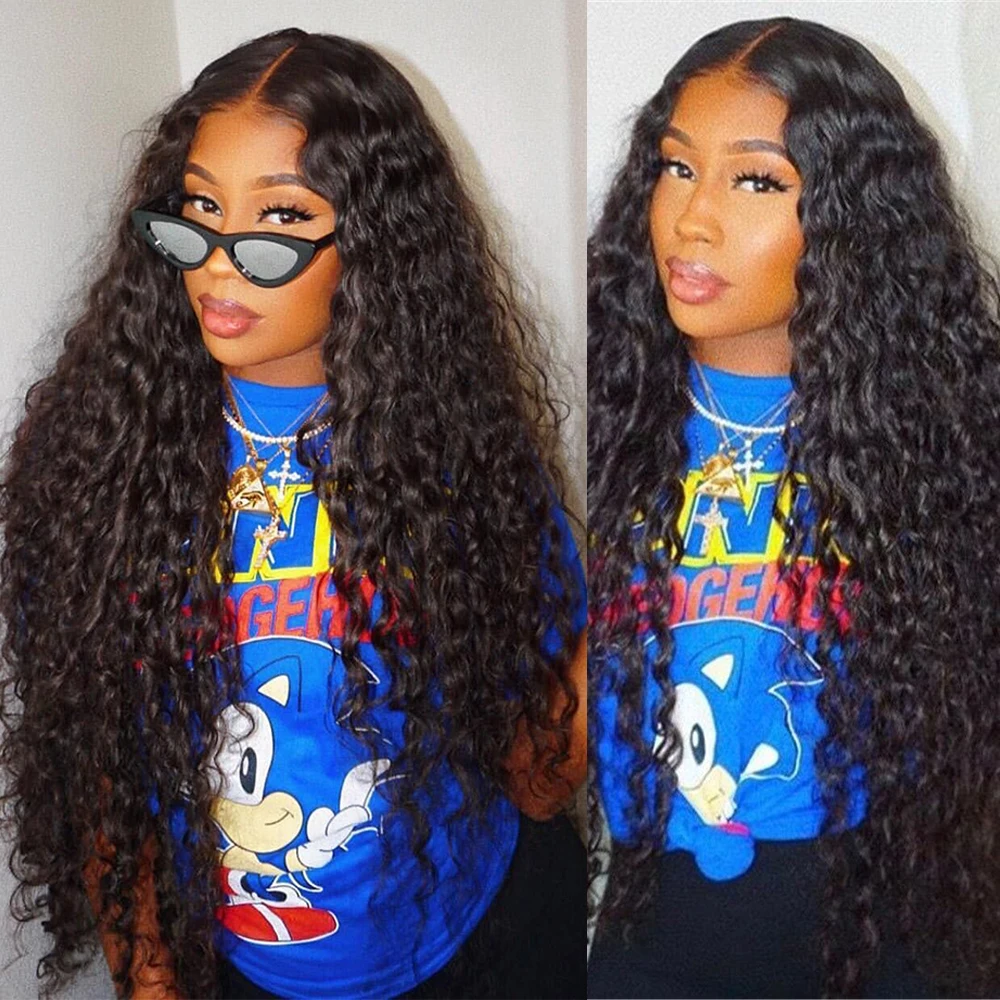Аманда волнистые парики человеческие волосы с фронтальным кружевом 150% плотность