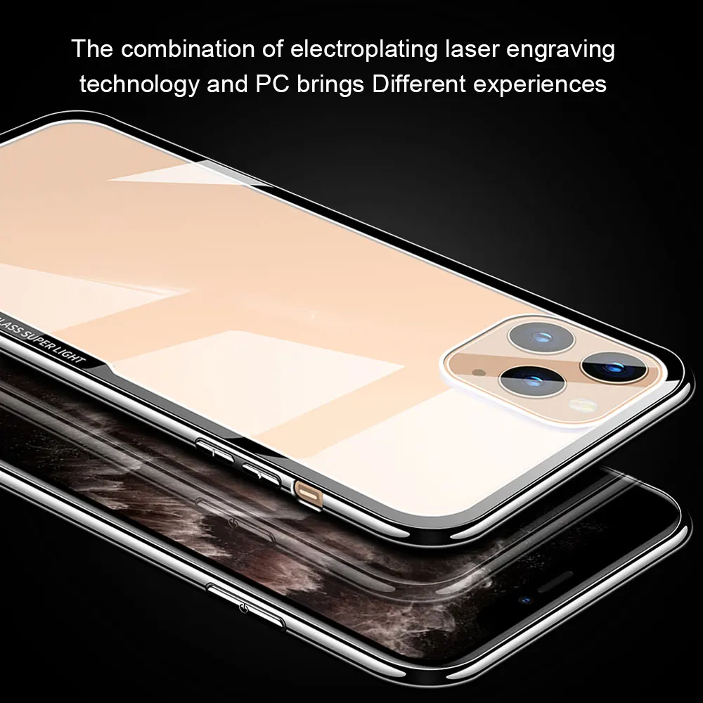 KISSCASE чехол из закаленного стекла для iPhone XS MAX X XR Защитный телефона s 11 Pro Max 7 8 Plus Coque