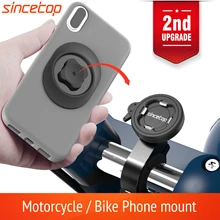 Universal Motorcycle Bike Mobile Phone Holder Bicycle Moto Aluminum Quick Mount Stand Mountain Bike Handlebar Bracket upgrade