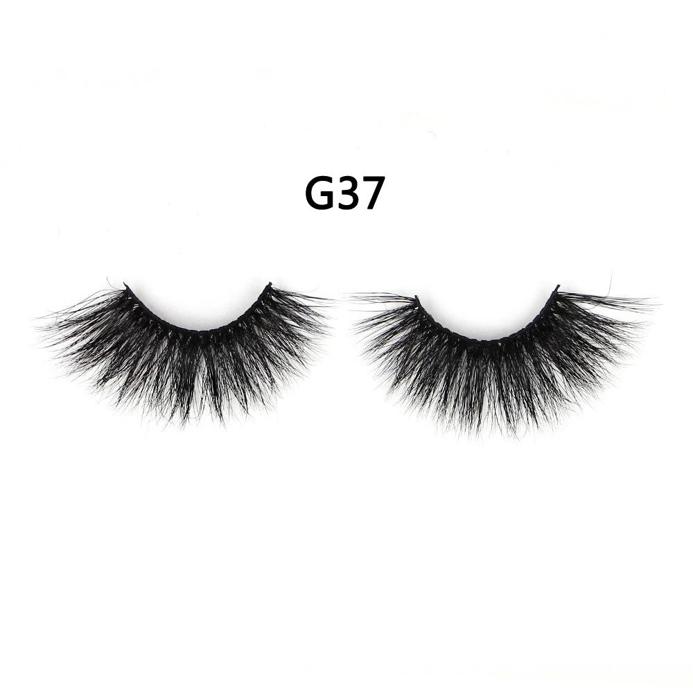 10 Pairs G37 AMAOLASH 10 пар/лот 25 мм ресницы 3D норковые ресницы высокий объем крест-накрест Драматические Длинные ресницы Пушистые Мягкие Накладные ресницы - Цвет: 10 Pairs G37