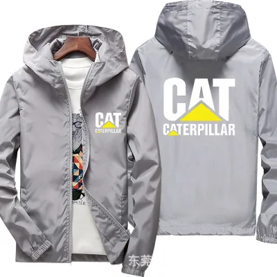 

2020 NEW Hoodies Men Cat Logo Print Casual Hip Hop Harajuku Long Sleeve Hooded Sweatshirts Mens zipper Jacket Hoody Clothing