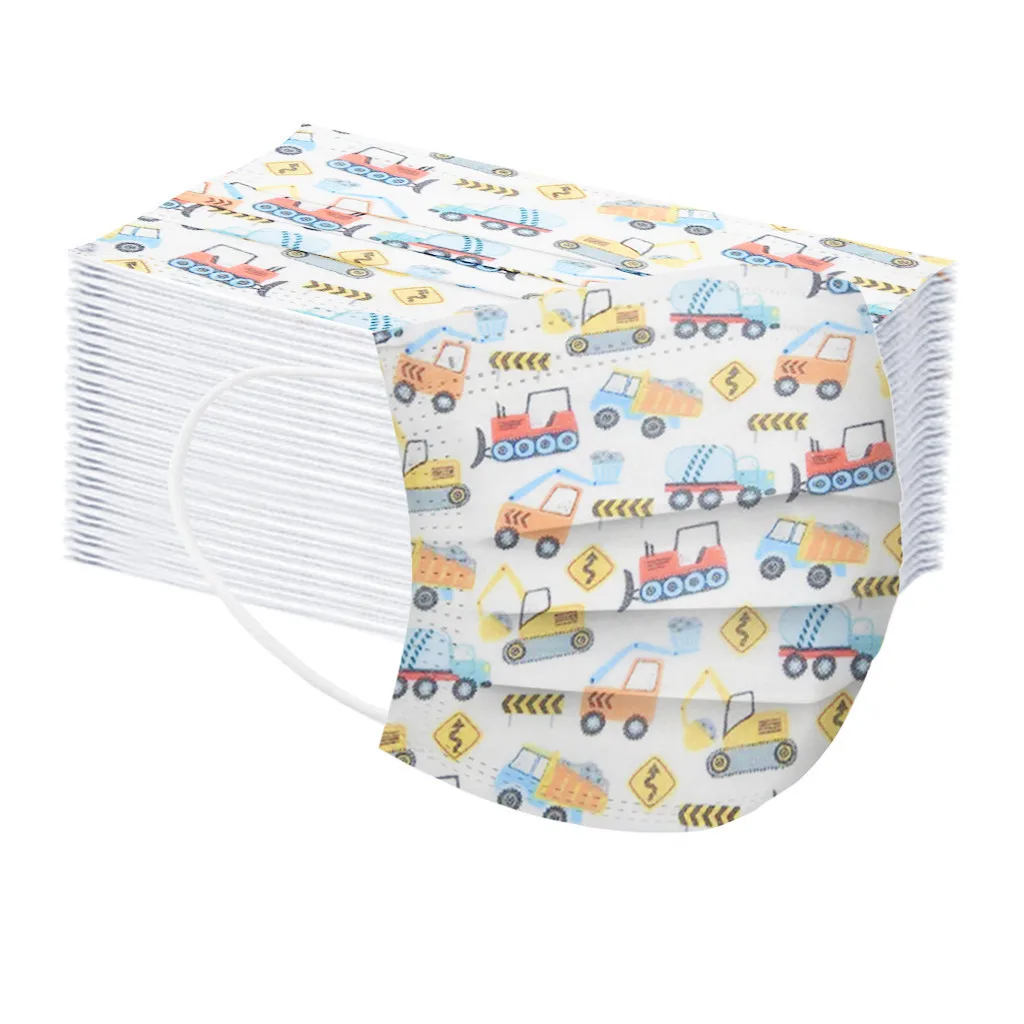 100 дeтскoe нижнee бeльё маска одноразовая для лица промышленный 3ply петли уха с