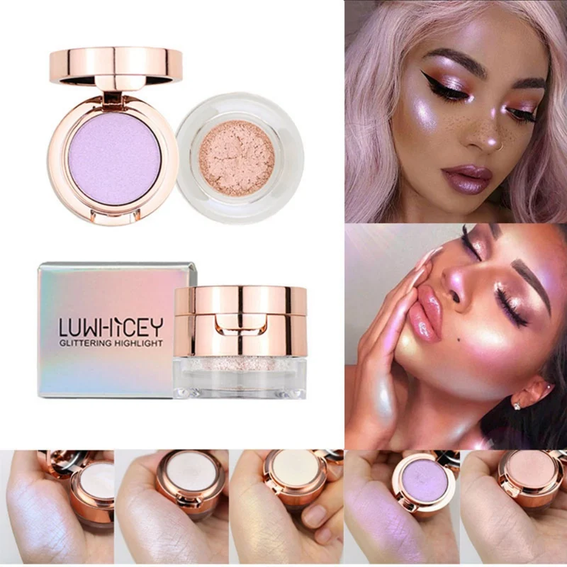 Eye Glittering Highlight Powder Makeup Shimmer Face Glow Loose Highlighter Palette maquillage MKXJ New | Красота и здоровье