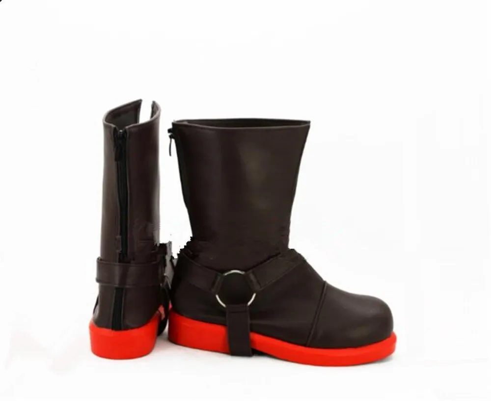 Обувь для косплея Эдвард Элрик Стальной алхимик аниме-ботинки реквизит C318 |