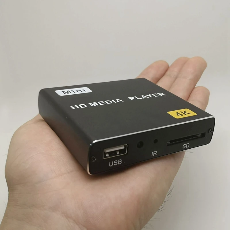 Мини 4K Full HD 1080P медиаплеер с поддержкой SD/USB/HDMI/AV/Autoplay H.265/H.264(EU Plug) | Электроника