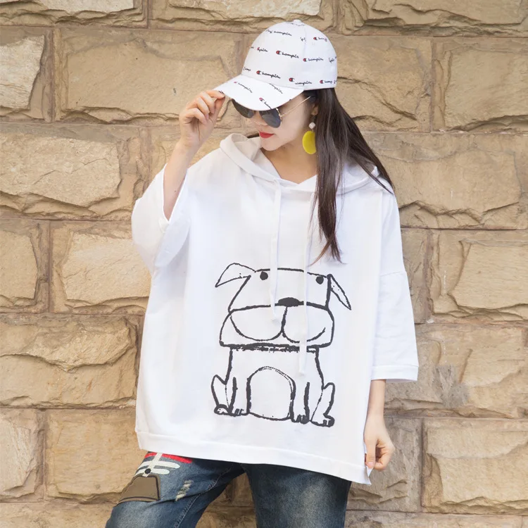 QING MO черный белый красный желтый женский свитер с капюшоном 2020 Женский свитшот