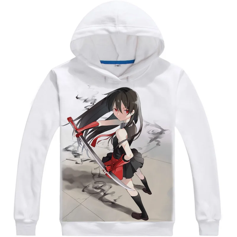 Akame ga KILL! Мужская Флисовая Толстовка с капюшоном принтом|Мужские толстовки и