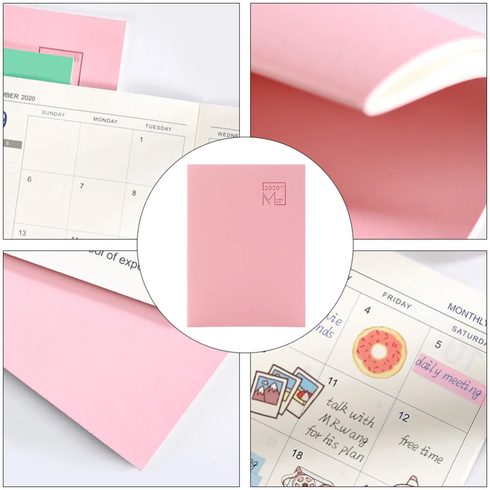 

1pc Planning Notebook Calendar Annual Note Book Portable Schedule Note Book