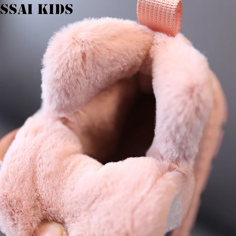 

SSAI KIDS Children's shoes Winter 2020 children's snow boots fashion camouflage boys girls casual warm cotton boots