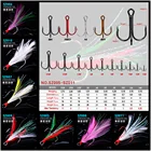 5  10  20 шт., рыболовные крючки с тремя перьями