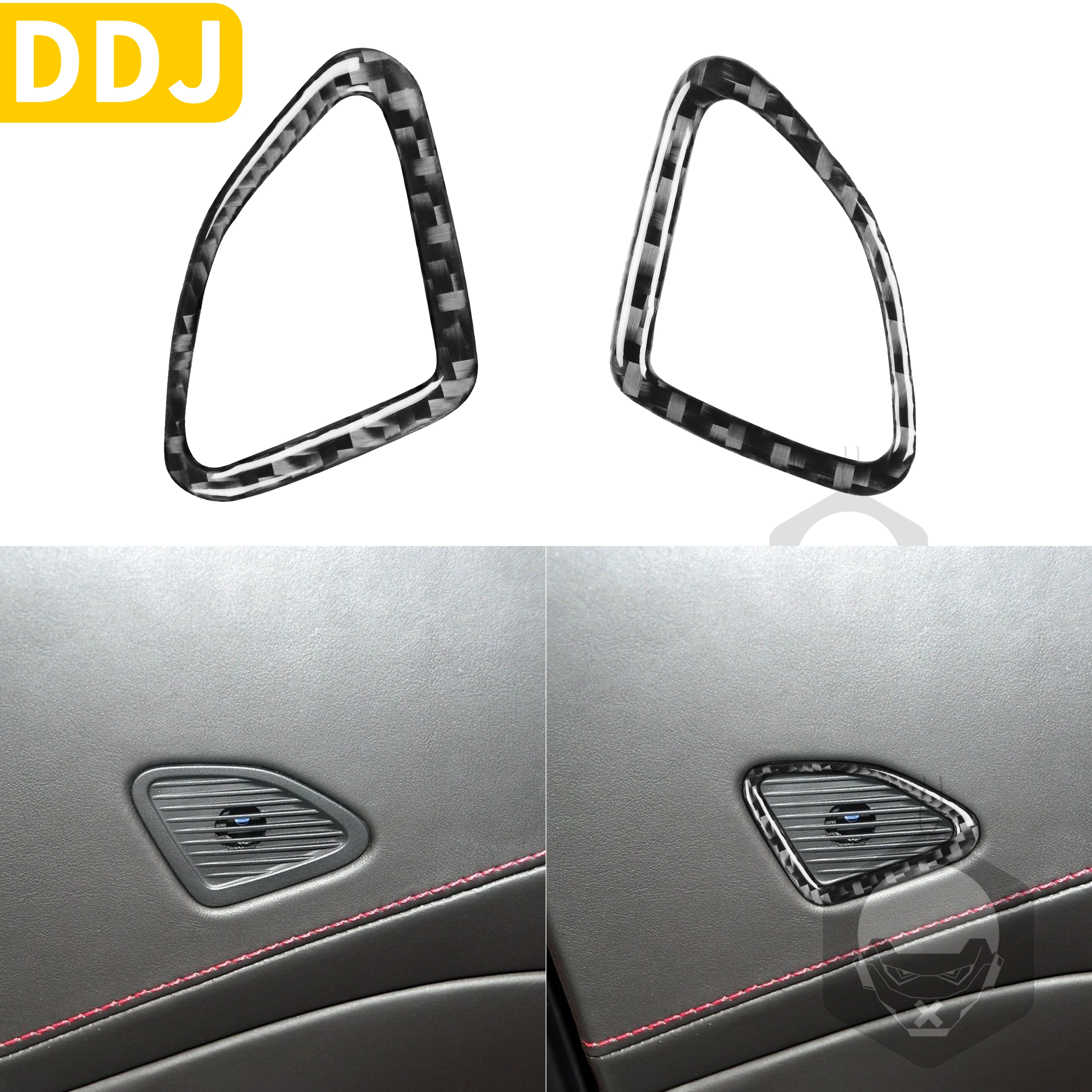 

Carbon Fiber Door Trim Speaker Frame Decal Sticker For Chevrolet Corvette C7 2014 2015 2016 2017 2018 2019 Interior Accessories