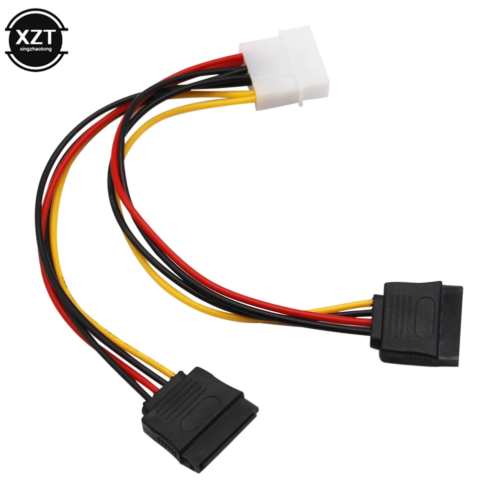 1 шт. 4Pin IDE/SATA Molex до 2 ATA SATA Мощность разъем питания нашникиов жесткий приводной