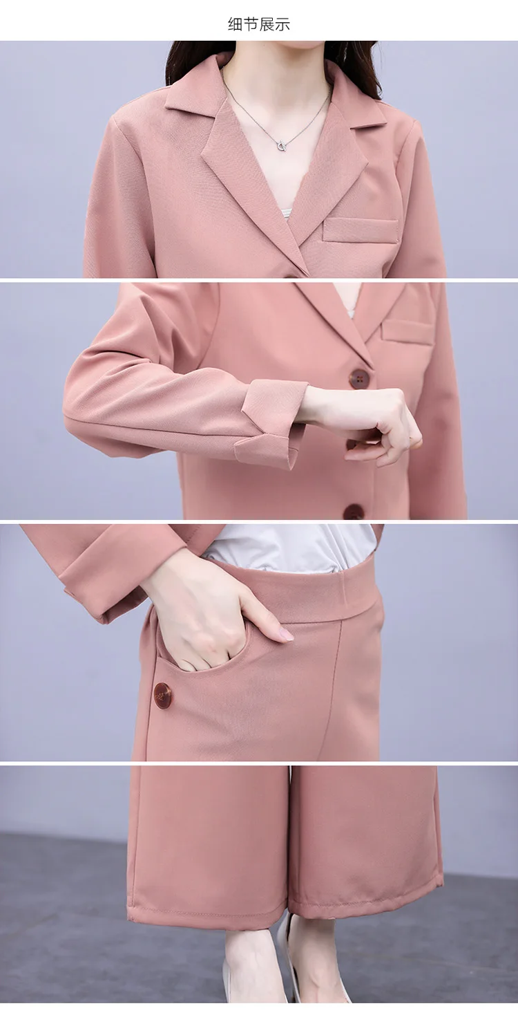 

Fashion 2 Piece Set Woman Suits Lady Suit Office Ensemble Blazer Pantalon Femme Jacket And Pants Business Wear Conjunto Feminino