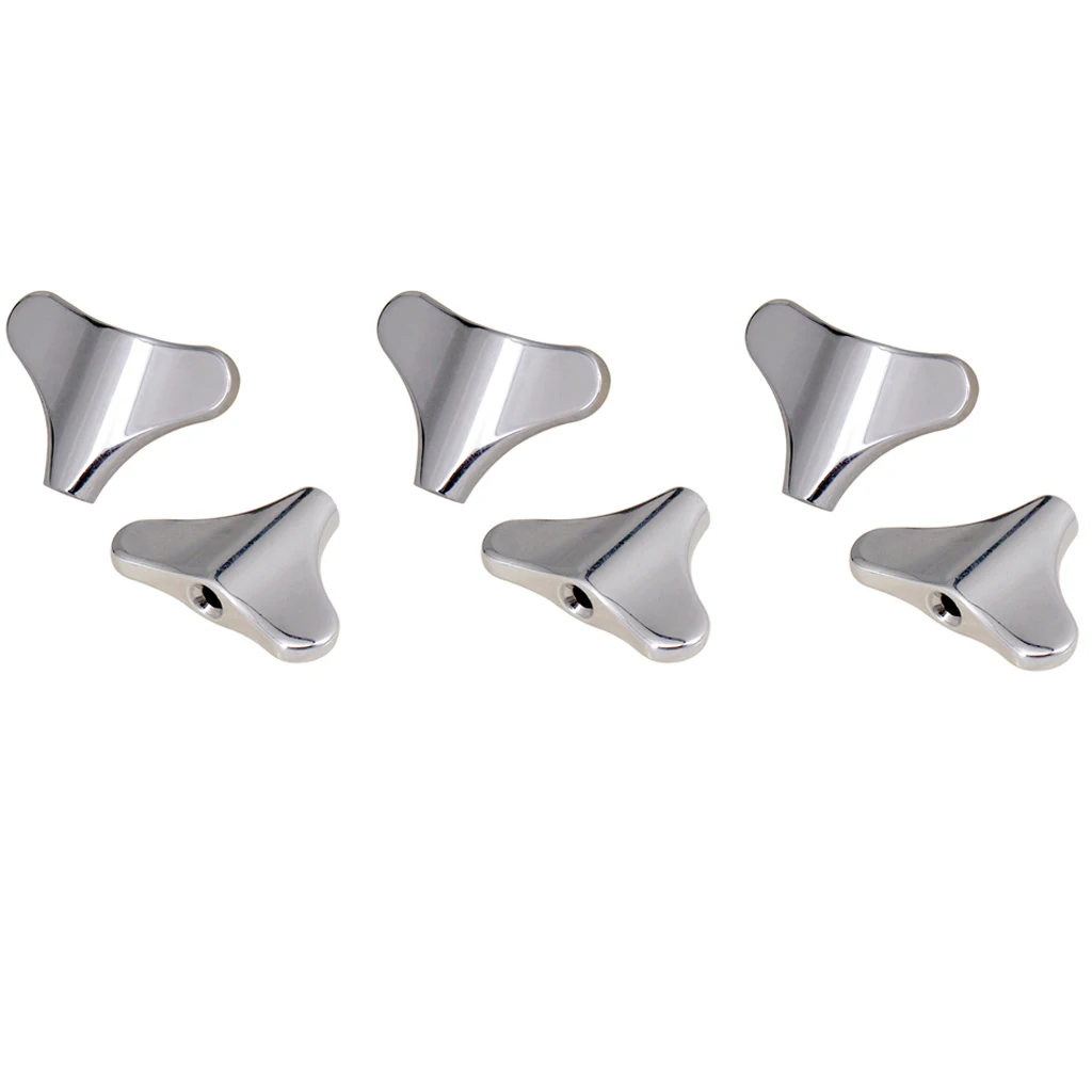 Комплект из 6 электрических колпачков цинкового сплава для настройки басов |