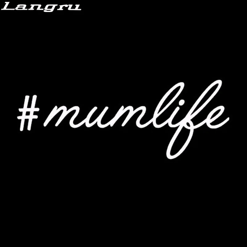 Langru 16*6 см забавная # mumlife Наклейка для мамы и ребенка на доске мальчиков девочек