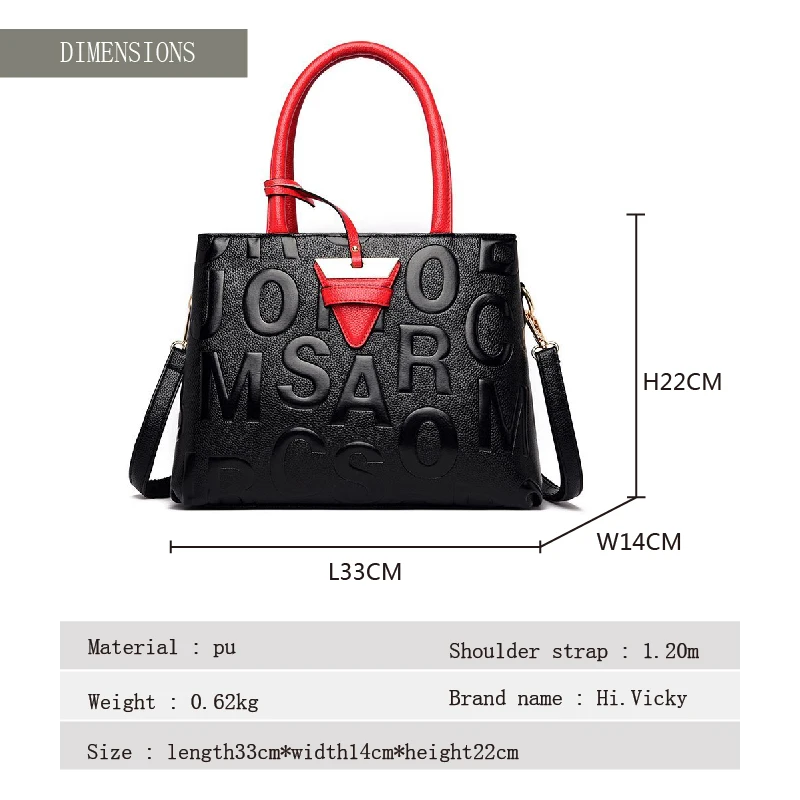

Famous Designer Brand Handbag Classic Fashion Black Messenger Bag For Women 2021 New Female Bag Shoulder Bag With Letter Pattern