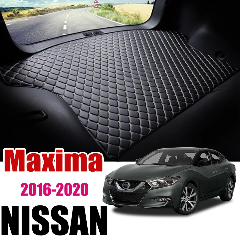 

Leather Car Trunk Mat for Nissan Maxima A36 2016 2017 2018 2019 2020 Carpet Tail Cargo Liner Pad Nissan Maxima Boot Mat