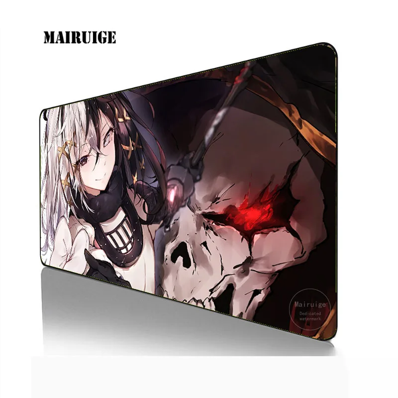 

Anime Overlord albedo XXL Mouse pad HD Print Computer Gamer Locking Edge 40X90MM Mousepad XL Keyboard PC Mice Mats Pad for csgo