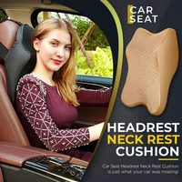 car seat headrest neck pillow adjustable head restraint 3d memory foam auto headrest travel cushion neck support holder seat