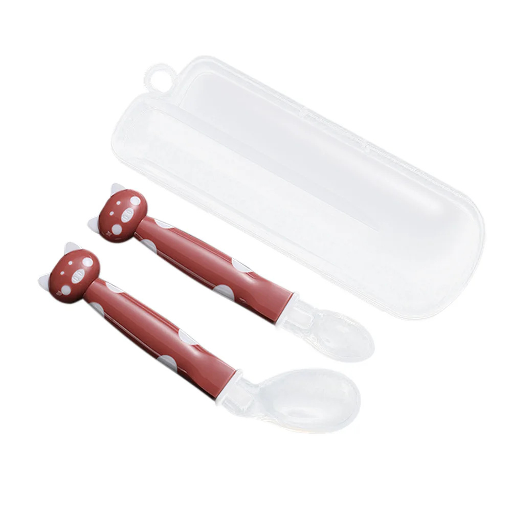 

Baby Silicone Spoon Soft Smooth Baby Feeding Spoon Gum-Friendly Spoon Set For Infants Over 6 Months High Temperature Resistent