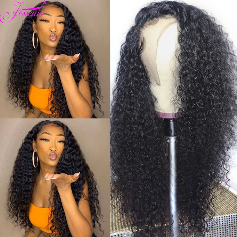 Парик для чернокожих женщин с кудрявыми натуральными волосами 13 х4 30 дюймов афро |