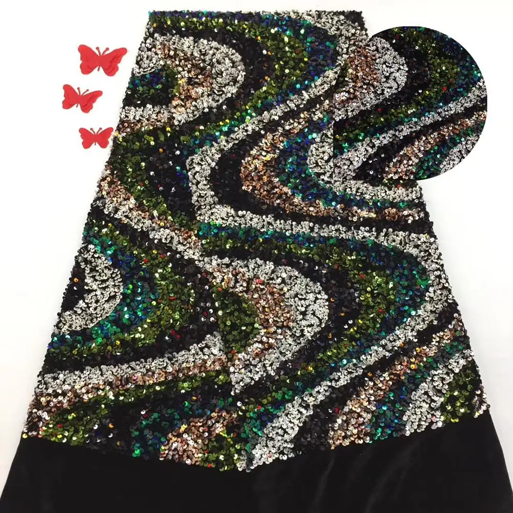 Новое Африканское кружево французское Кружевная Ткань бархатная ткань Нигерия