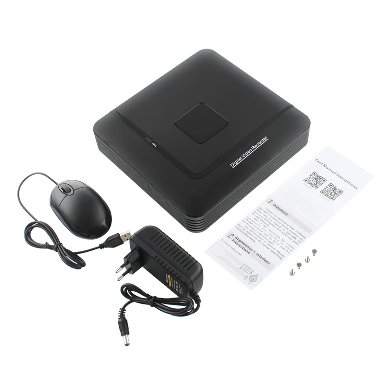 4 channel AHD DVR для наблюдения безопасности CCTV Регистраторы 4CH 720P цифровые гибридные