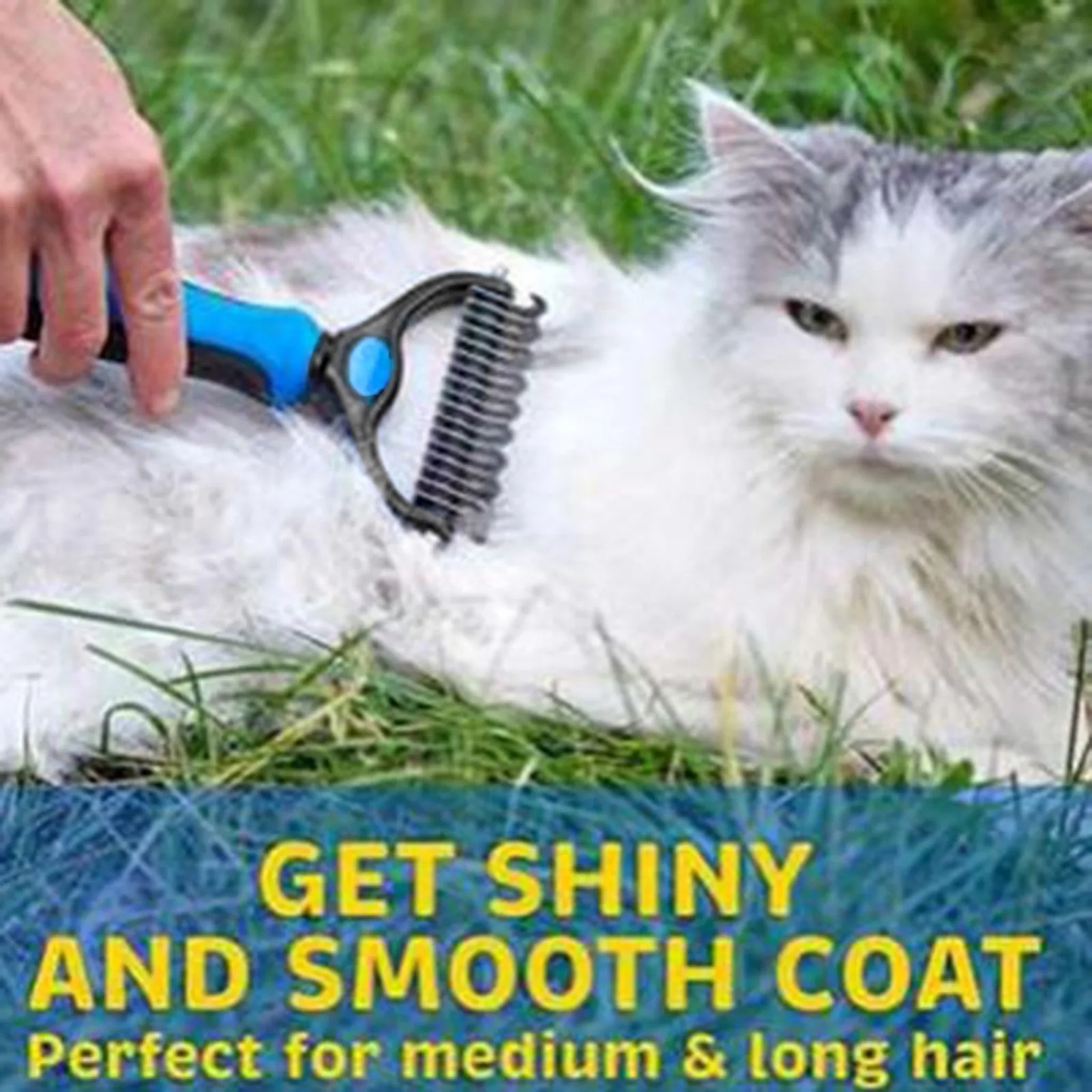 

1 шт. гребень для домашних животных собак очиститель узел высушивания чайных гребнем быстрое завязывание узлов-планшети и плавающих волос М...