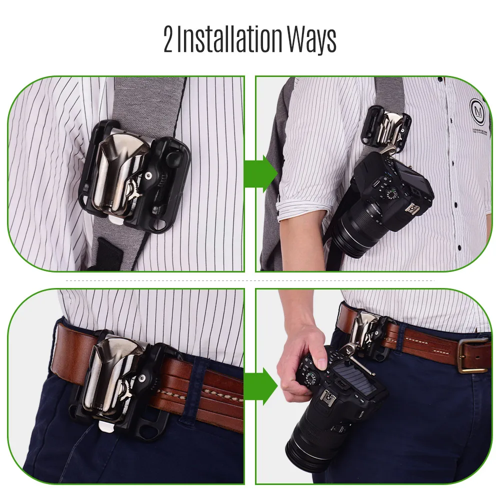 Держатель для ремня камеры крепежный держатель 1/4 дюйма винт БЫСТРОРАЗЪЕМНАЯ