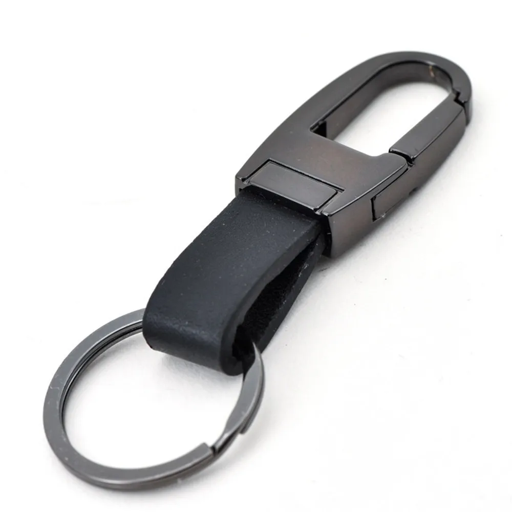 

Leather Car Metal Keychain Creative Key Chain Men's Keychain Metal Car Pendant Key Ring Giveaway Creative Promotional Gift