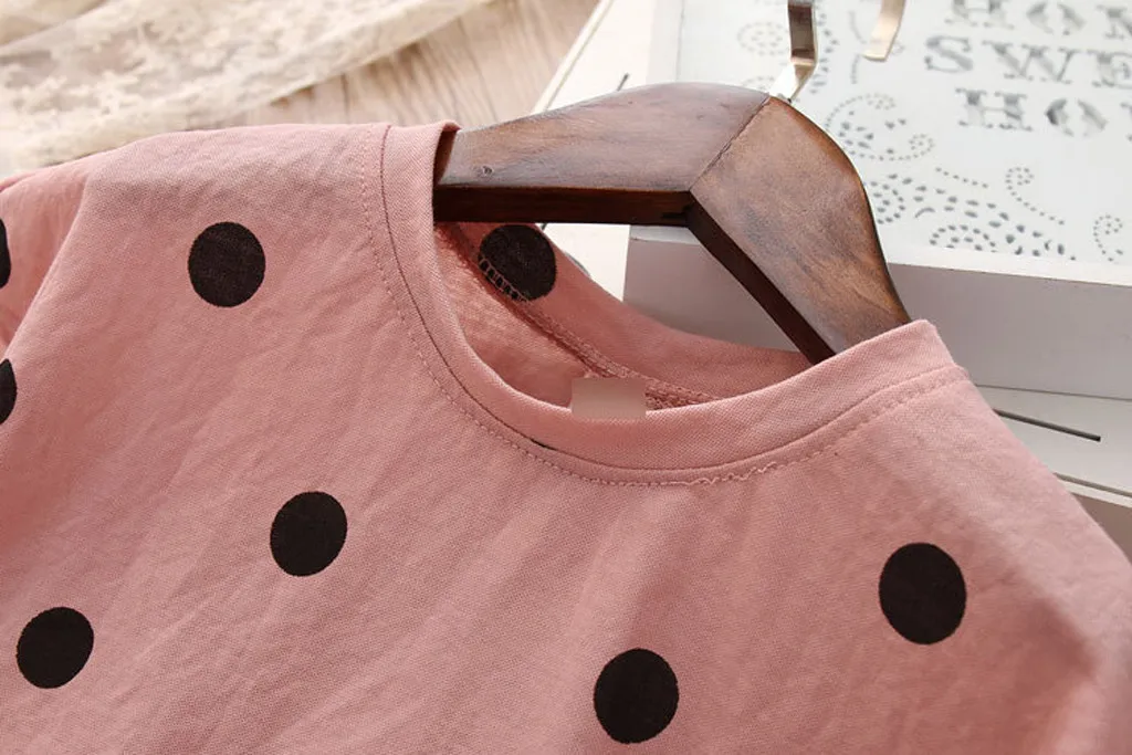 Для маленьких девочек комплект одежды принцессы из 2 предметов с принтом в