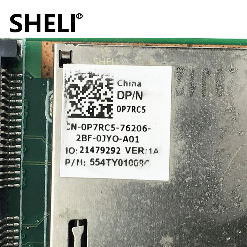 SHELI для DELL V3420 3420 V2420 2420 CN-0P7RC5 0P7RC5 P7RC5 материнская плата ноутбука SLJ8F N13M-GS-A2 GPU DDR3 100%