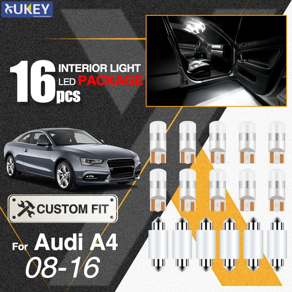 Xukey для Audi A4 S4 RS4 B8 2008 2016 седан Avant интерьер светодиодный светильник комплект