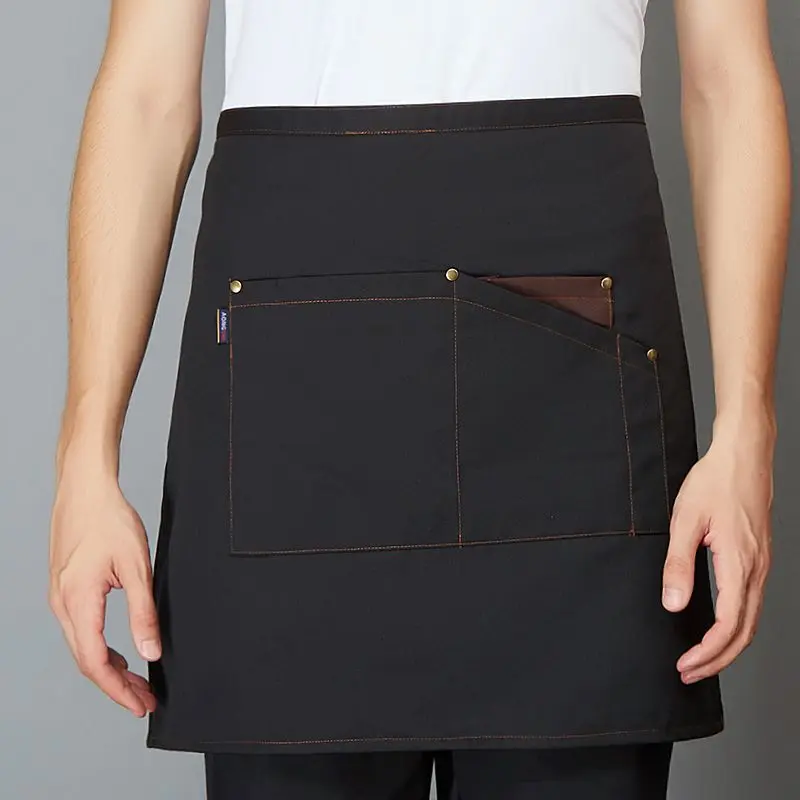 Кухонный Фартук для приготовления пищи фартук на половину талии с большим