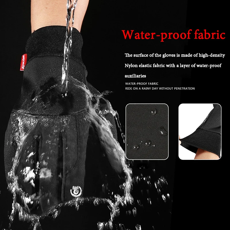 

Winter Men Women Cycling Gloves Full Finger Touch Screen Antislip Waterproof Windproof Warm Thermal Fleece Bike Bicycle Gloves