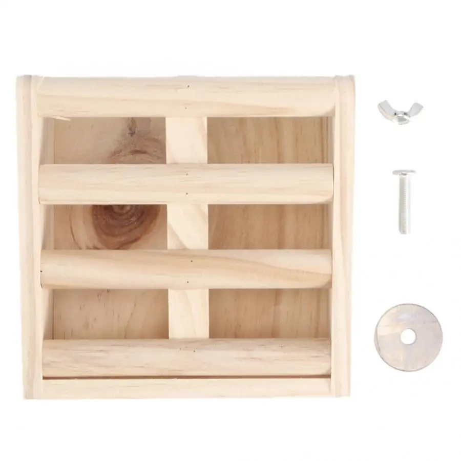 Бутылка для воды деревянная фиксированная кормушка кролика травы стойка миска