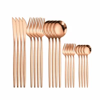 pink gold forks spoons knives cutlery set 20 pcs set cutlery knives sets wedding tableware stainless steel flatware cutlery gold