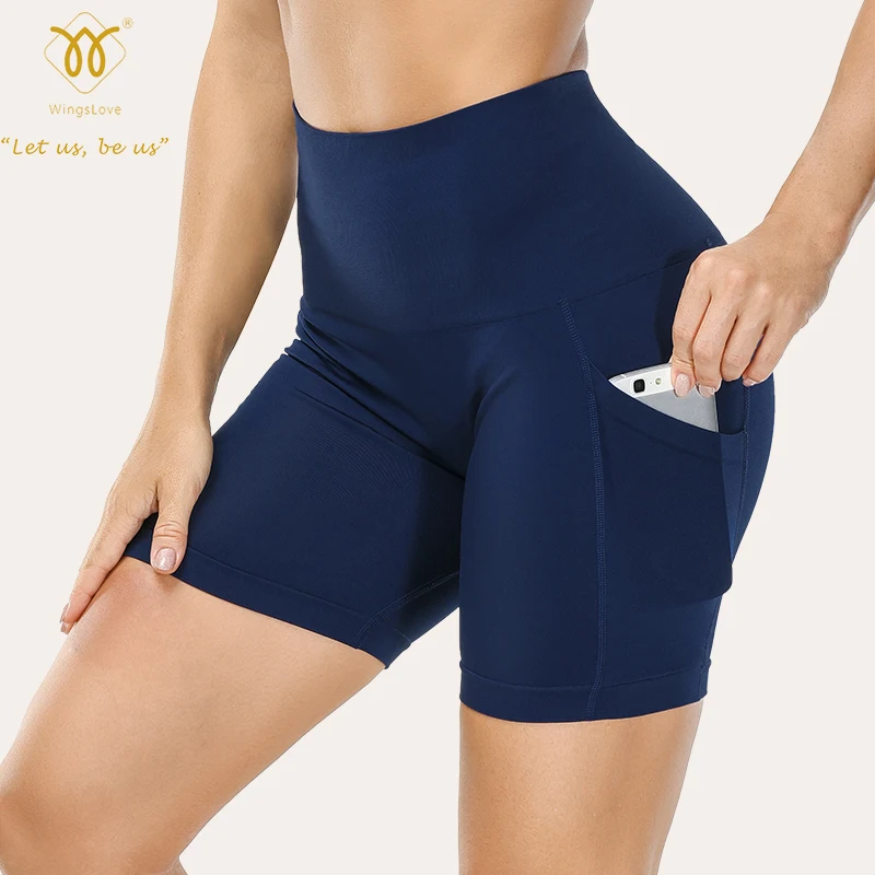 

Wingslove Sport Pant With Pocket Push Up High Waist Gym Fitness Leggings Trousers Jogging Soft Women Stretchy Pants