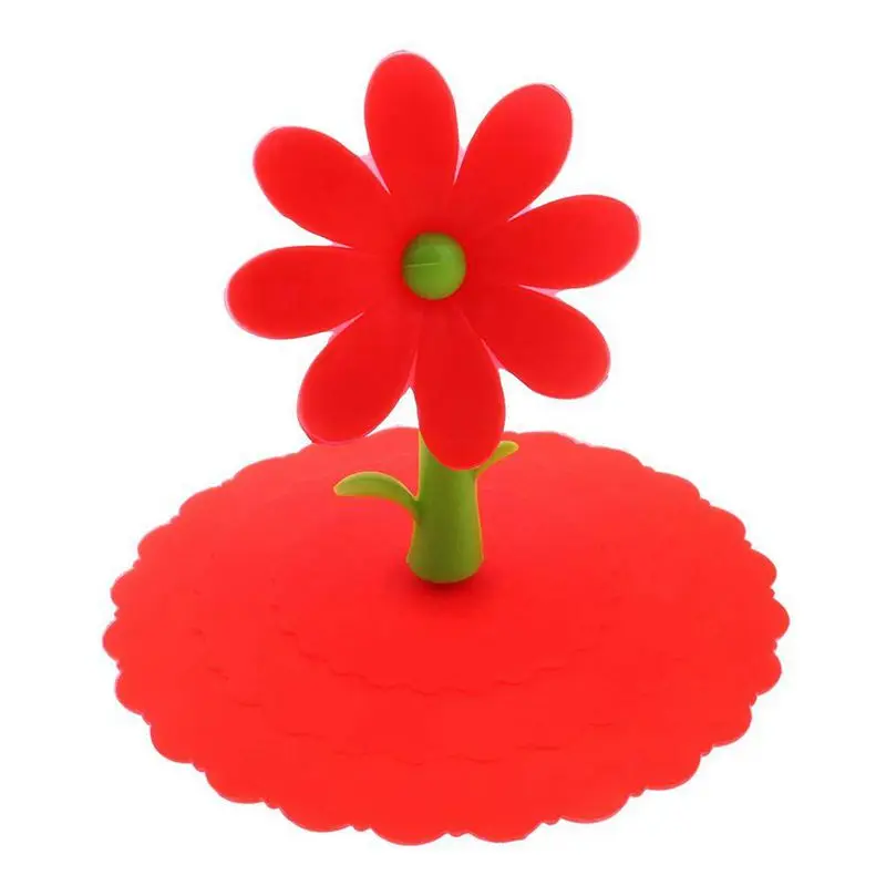 6 шт. силиконовых крышек для подсолнухов горячих и холодных напитков крышка чашек