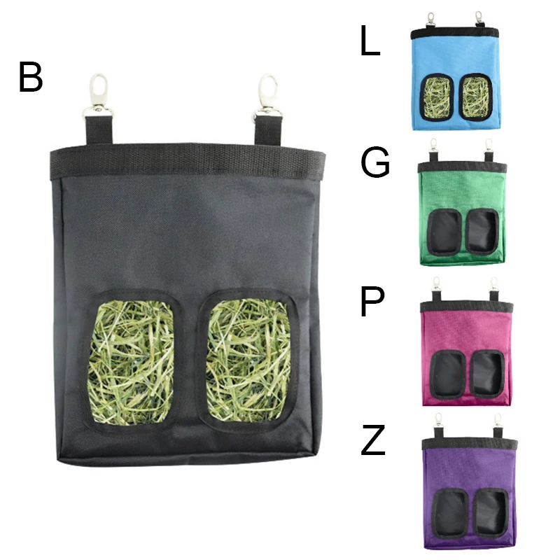 

2 спецификации и 5 цветов на выбор, мешок для сена, подвесной мешок, держатель для кормушки, контейнер для кормления для кролика, Гвинеи