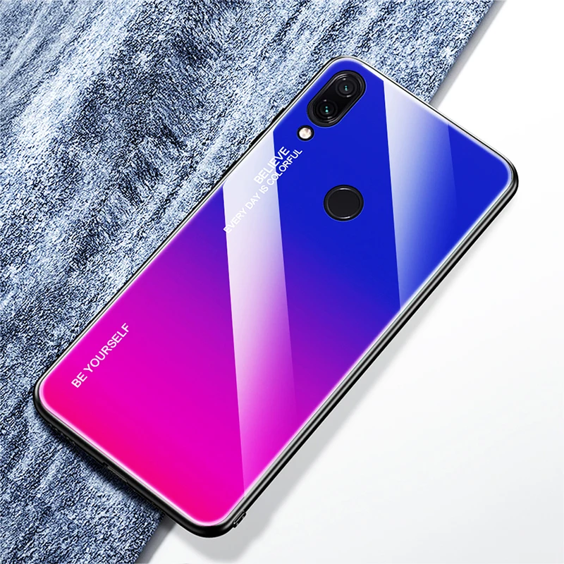 Фото Чехол из закаленного стекла для Xiao mi Pocophone F1 A1 5X A2 6X цветной градиентный чехол Red 5 Чехол из закаленного стекла для Xiao mi Pocophone F1 A1 5X A2 6X цветной градиентный чехол Red 5