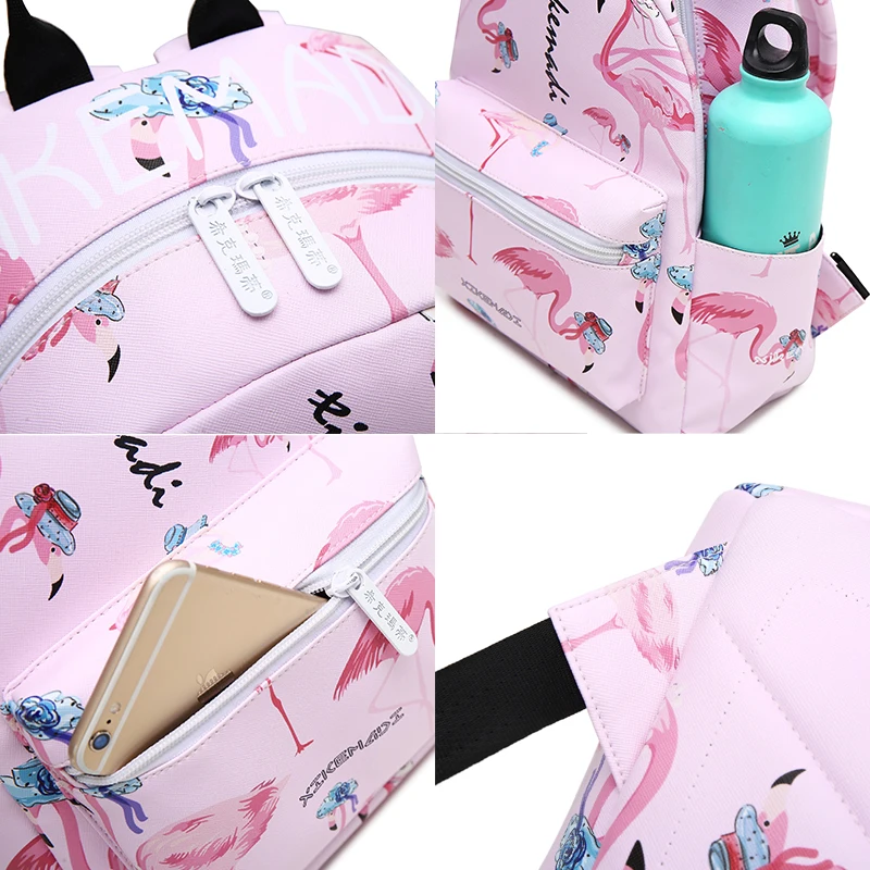 Женский школьный рюкзак из ПУ кожи с 3D принтом|Мужские рюкзаки| |