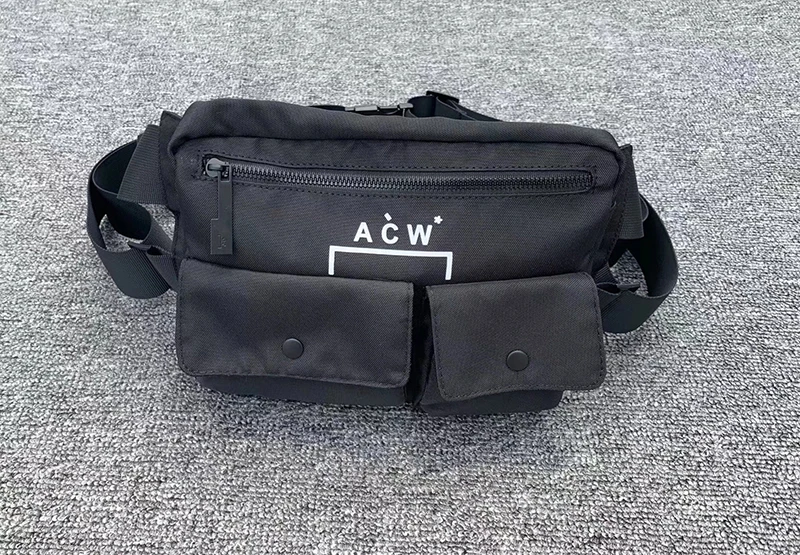 A-COLD-WALL черный нагрудный мешок унисекс сумка ACW двойная сумка крест нейлон металлическая пряжка на ремень карман