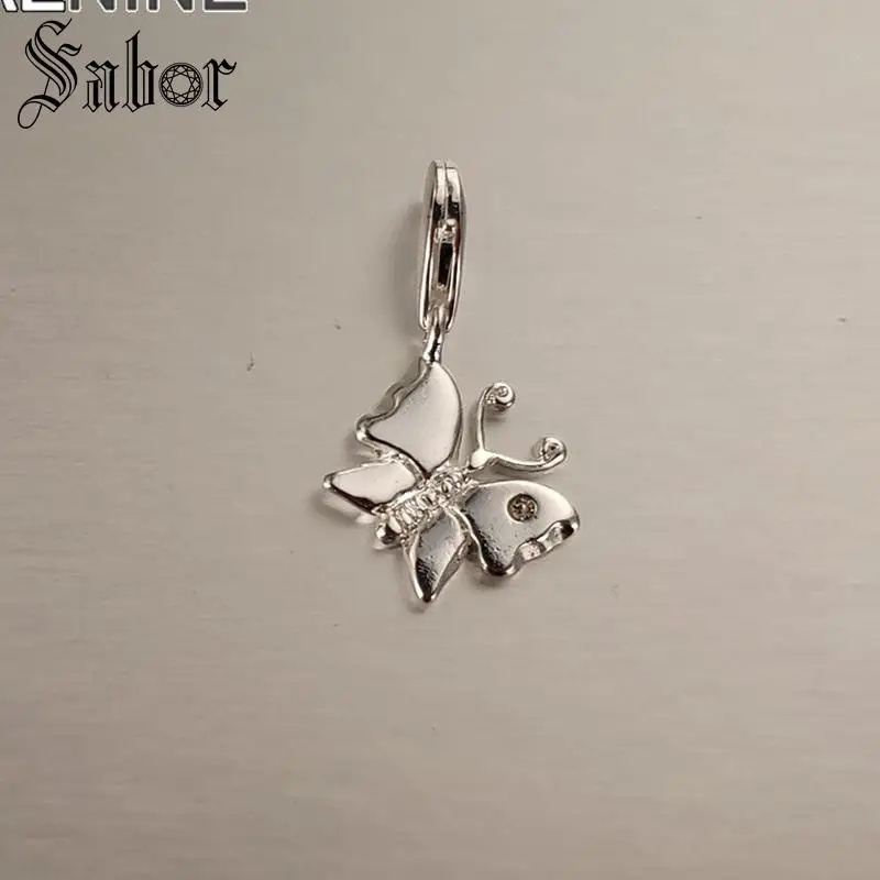 Модные посеребренные бабочки Diy животные амулеты подходят для браслетов сумка
